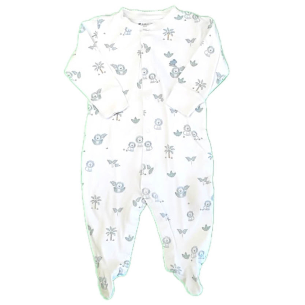 Baby Cottons Boys White | Blue Lions Long Sleeve Outfit size: 9 Months